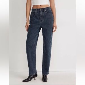 NWT Madewell The Dadjean in Charcoal Indigo Wash